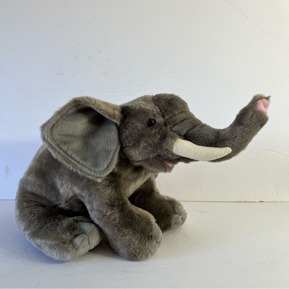 NWT Wild Republic African Elephant Stuffed Animal Toy Plush Floppsy Ears - Picture 3 of 13